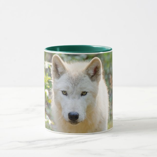 Caneca Cinza Wolf, Fotografia Animal Canadense (Centro)