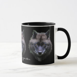 Caneca CINZA WOLF SUPPORTER Wildlife Gift Mug