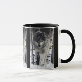 Caneca CINZA WOLF Wildlife Gift Mugs