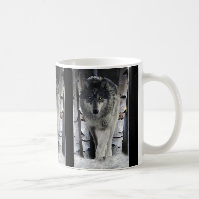 Caneca CINZA WOLF Wildlife Gift Mugs (Direita)