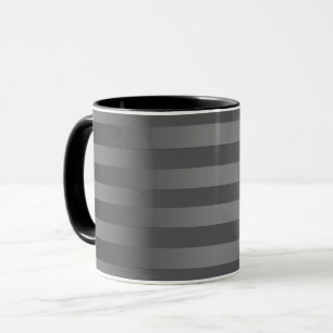 Caneca Cinzas, estriadas, gradiente, cinzas, simples