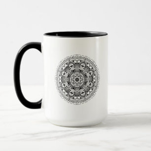 Caneca Círculo da mandala