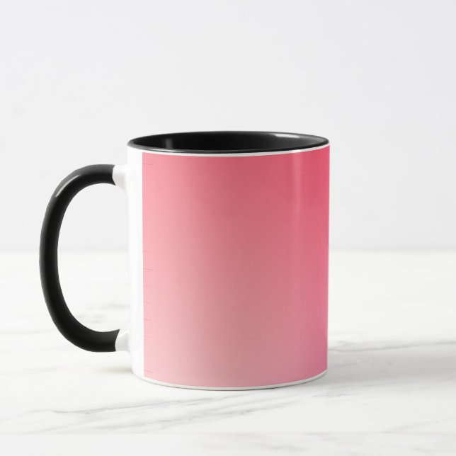 Caneca Círculo de Gradiente Vermelho com Vinheta em Desig (Esquerda)
