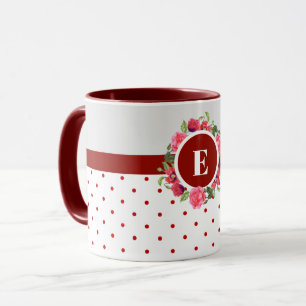 Caneca Círculo de Terra das Flores Vermelhas e Rosa das 
