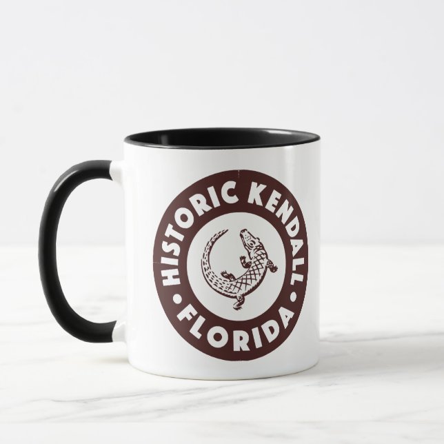 Caneca Círculo Kendall Flórida - Marrom (Esquerda)