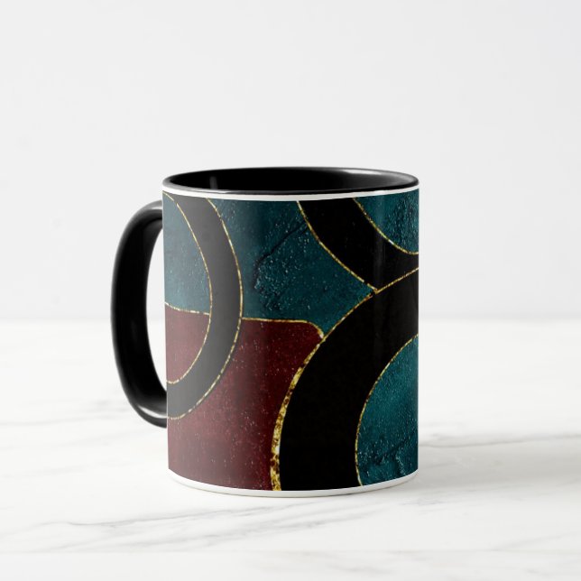CANECA CÍRCULOS ART DÉCO (Frente Esquerda)