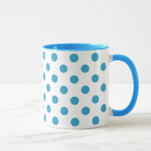 Caneca Círculos Bolinhas Azuis de Peacock