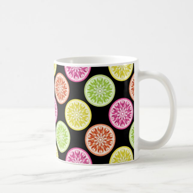 Caneca Círculos De Citros Coloridos (Direita)