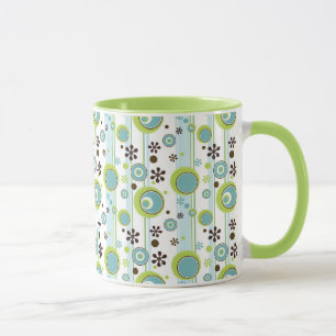 Caneca Círculos e faixas retrorreflectores