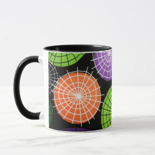 Caneca Círculos geométricos da Web abstrato - Moderno vib