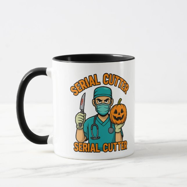 Caneca Cirurgião engraçado Halloween Mug (Esquerda)