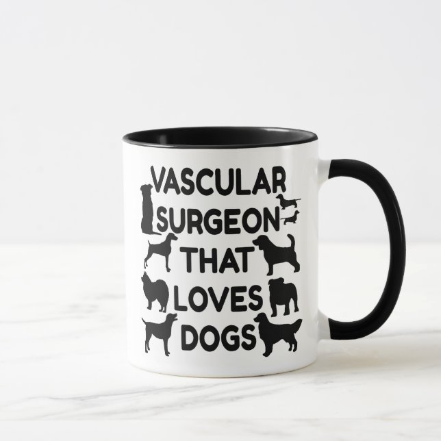 Caneca Cirurgião Vascular Adora Cães (Direita)