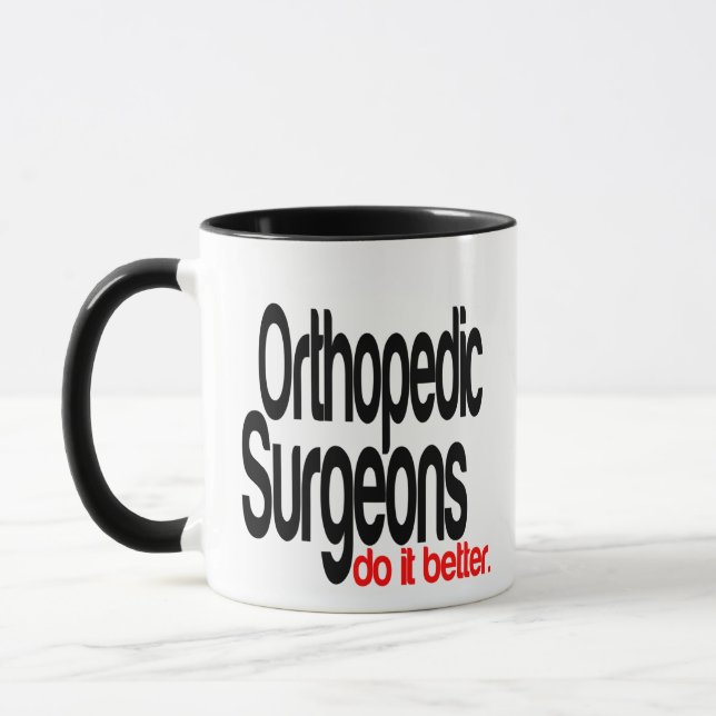 Caneca Cirurgiões Ortopédicos Fazem Melhor (Esquerda)