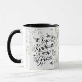 Caneca Citação Botânica do Patrimônio Semeie Bondade Colh
