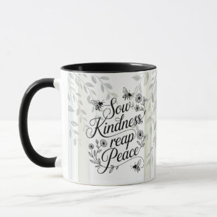 Caneca Citação Botânica do Patrimônio Semeie Bondade Colh