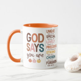 Caneca Citação Cristã de Ação de Graças