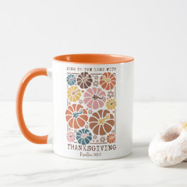Caneca Citação Cristã de Ação de Graças