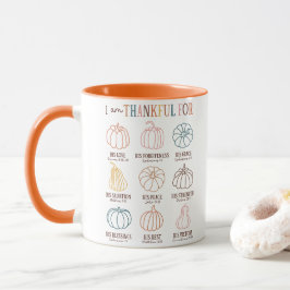 Caneca Citação Cristã de Ação de Graças