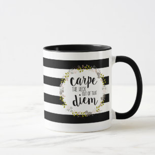 Caneca Citação da Tipografia Inspiradora Engraçada Car