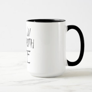 Caneca Citação de Amor Vida Felicidade Atitude Sucesso
