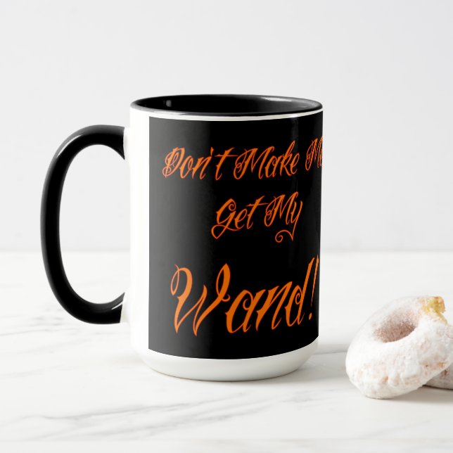 Caneca Citação de bruxa de Halloween  (Com Donut)
