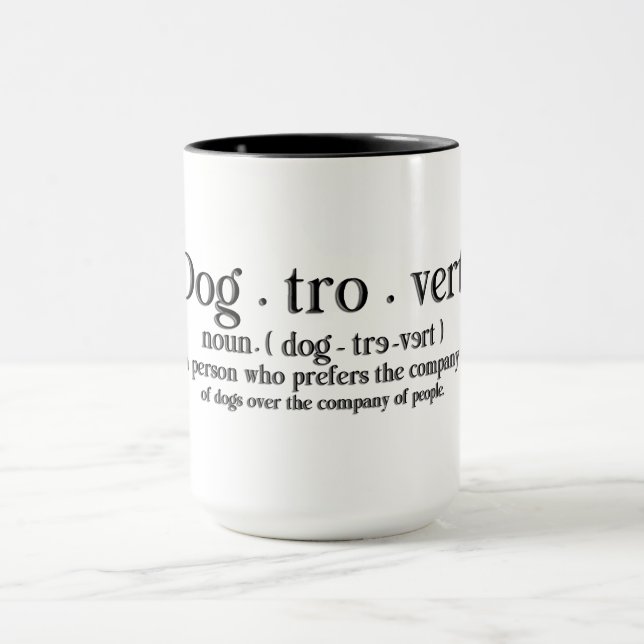 Caneca Citação de Cachorro Fofo (Centro)