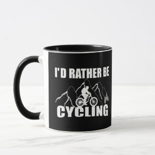 Caneca Citação de ciclismo engraçada