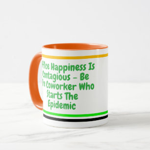 Caneca Citação de Colaboração Divertida Motivação Feliz