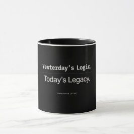 Caneca Citação de Desenvolvedor Legado de Lógica de Ontem