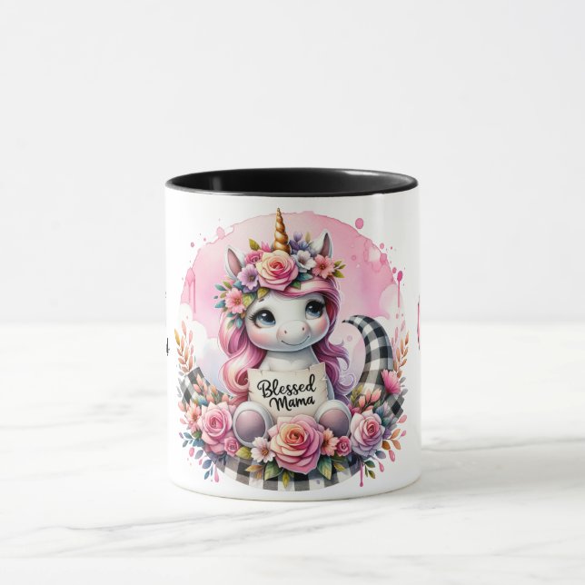 Caneca Citação de Dia de as mães Personalizada/Panda (Centro)
