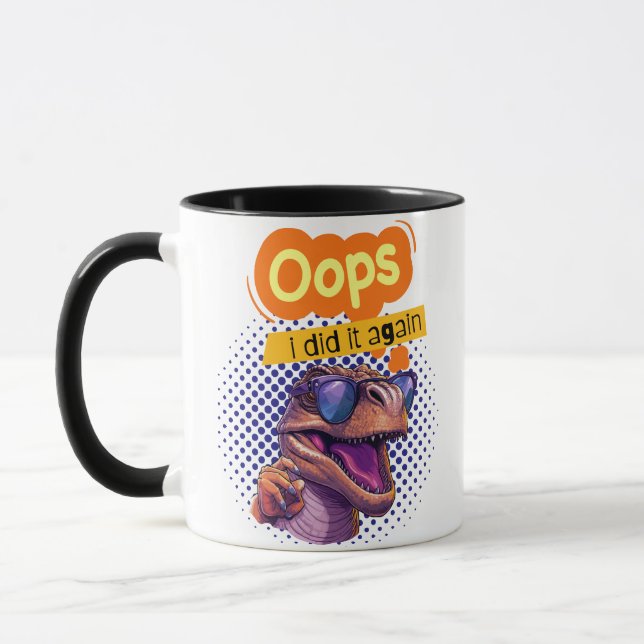 Caneca citação de dinossauro (Esquerda)