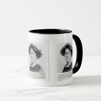 Caneca Citação de Emma Goldman - Ignorância - Ativismo fe