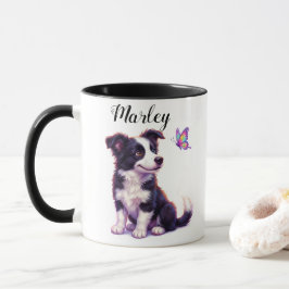 Caneca Citação de Melhor Amigo Border Collie Fofo