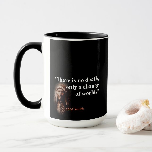 Caneca Citação De Seattle Sobre A Morte (Com Donut)