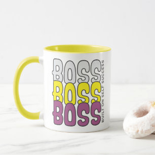 Caneca Citação de Sucesso Construído em Si Mesmo Chefe Ch