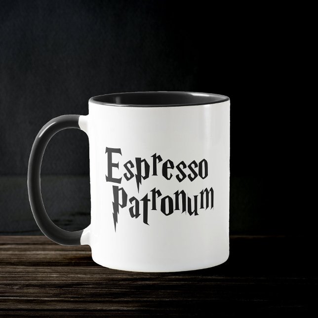 Caneca Citação de Trendy do Espresso Patronum Funny (Criador carregado)