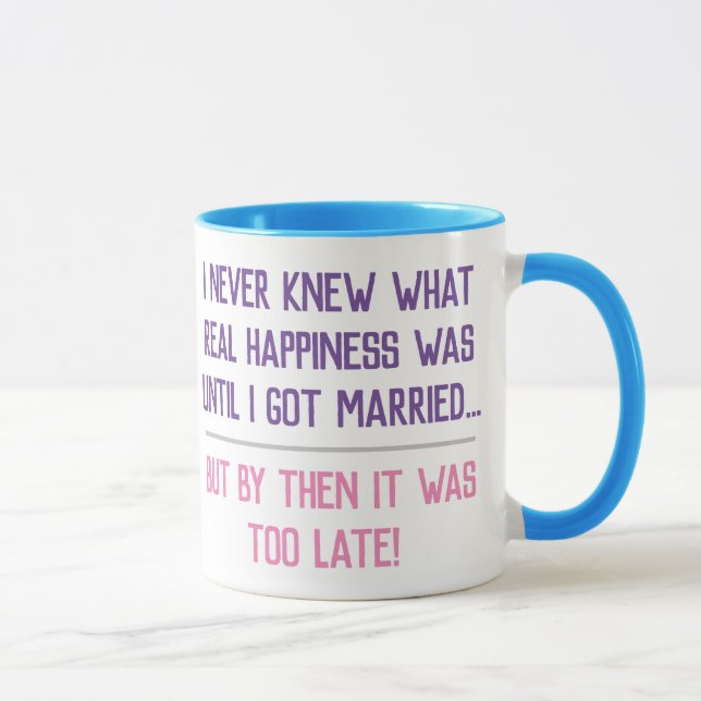Caneca Citação Divertida da Vida Conjugal (Direita)