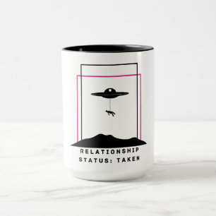 Caneca Citação Divertida de Abdução Alienígena Estado de 