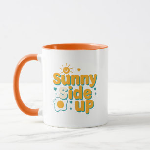 Caneca Citação Divertida de Comida de Café da Manhã