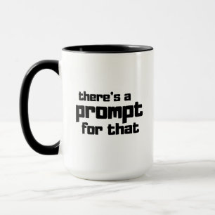 Caneca Citação Divertida de Engenheiro de Prompt Entusias