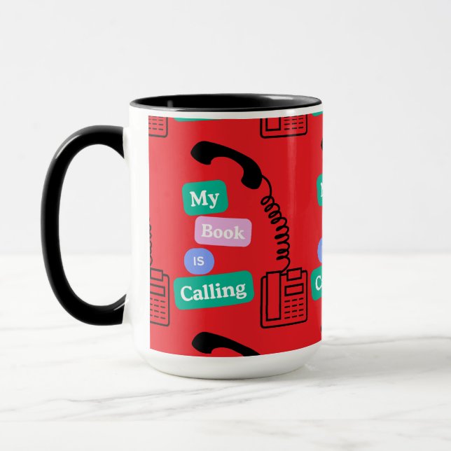 Caneca Citação Divertida de Leitor de Livros (Esquerda)