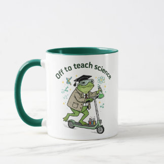 Caneca Citação Divertida de Professor de Ciência Sapo Fof