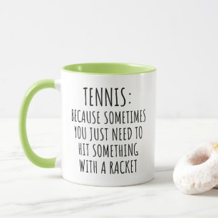 Caneca Citação Divertida de Tênis Humor de Jogador de Esp
