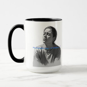 Caneca Citação Divertida de Terapia - Meu Terapeuta Diz q