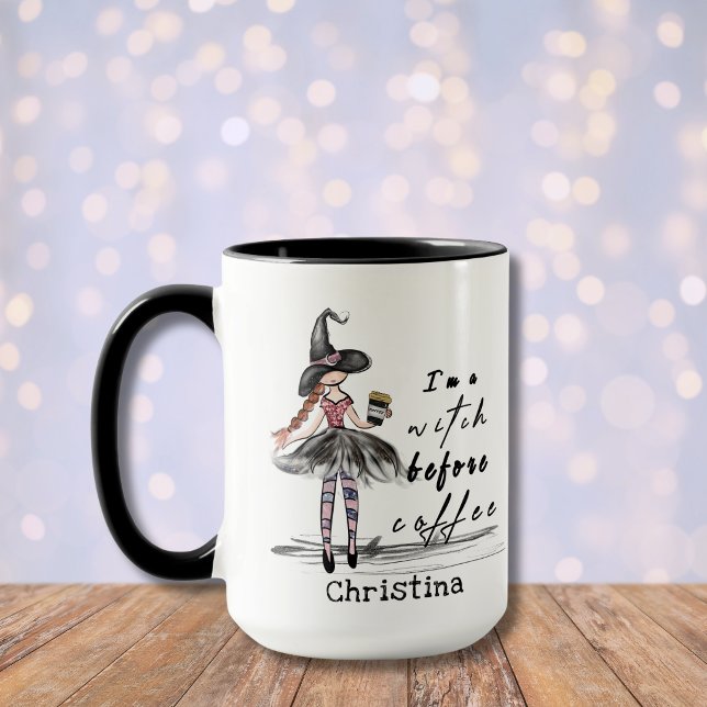 Caneca Citação Divertida e Extravagante Sou uma Bruxa Ant (Criador carregado)