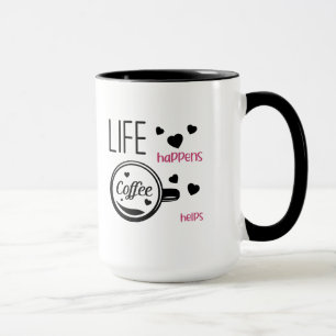 Caneca Citação engraçada café viciado aniversário da mãe 