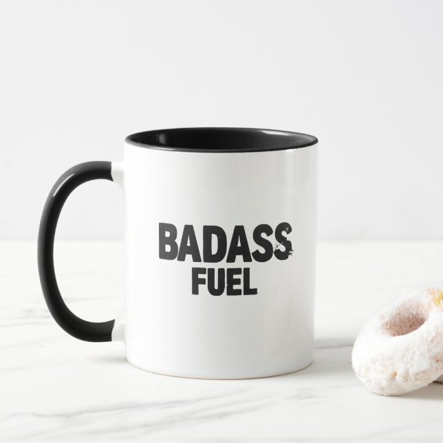 Caneca Citação Engraçada da Trendy Fuel (Com Donut)