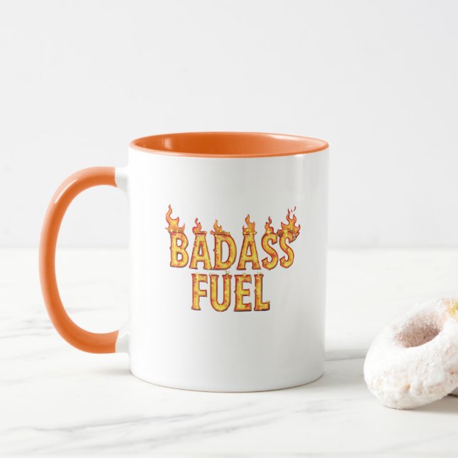 Caneca Citação Engraçada da Trendy Fuel (Com Donut)