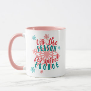 Caneca Citação engraçada de Natal de dezembro em palavra