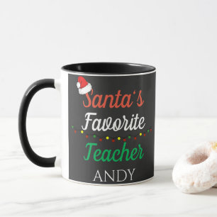 Caneca Citação engraçada de Natal para professor personal